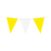 Vlaggenlijn Geel Wit 10m